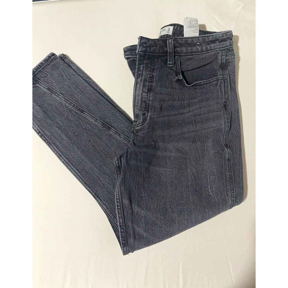 Abercrombie & Fitch Curve Love Women's High Rise Skinny Gray Stretch Jeans
